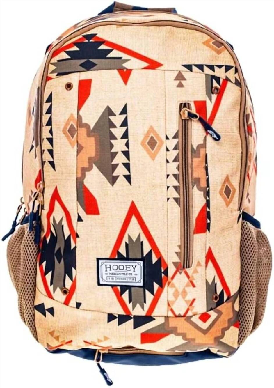NEW HOOEY unisex - rock backpack in tan/aztec